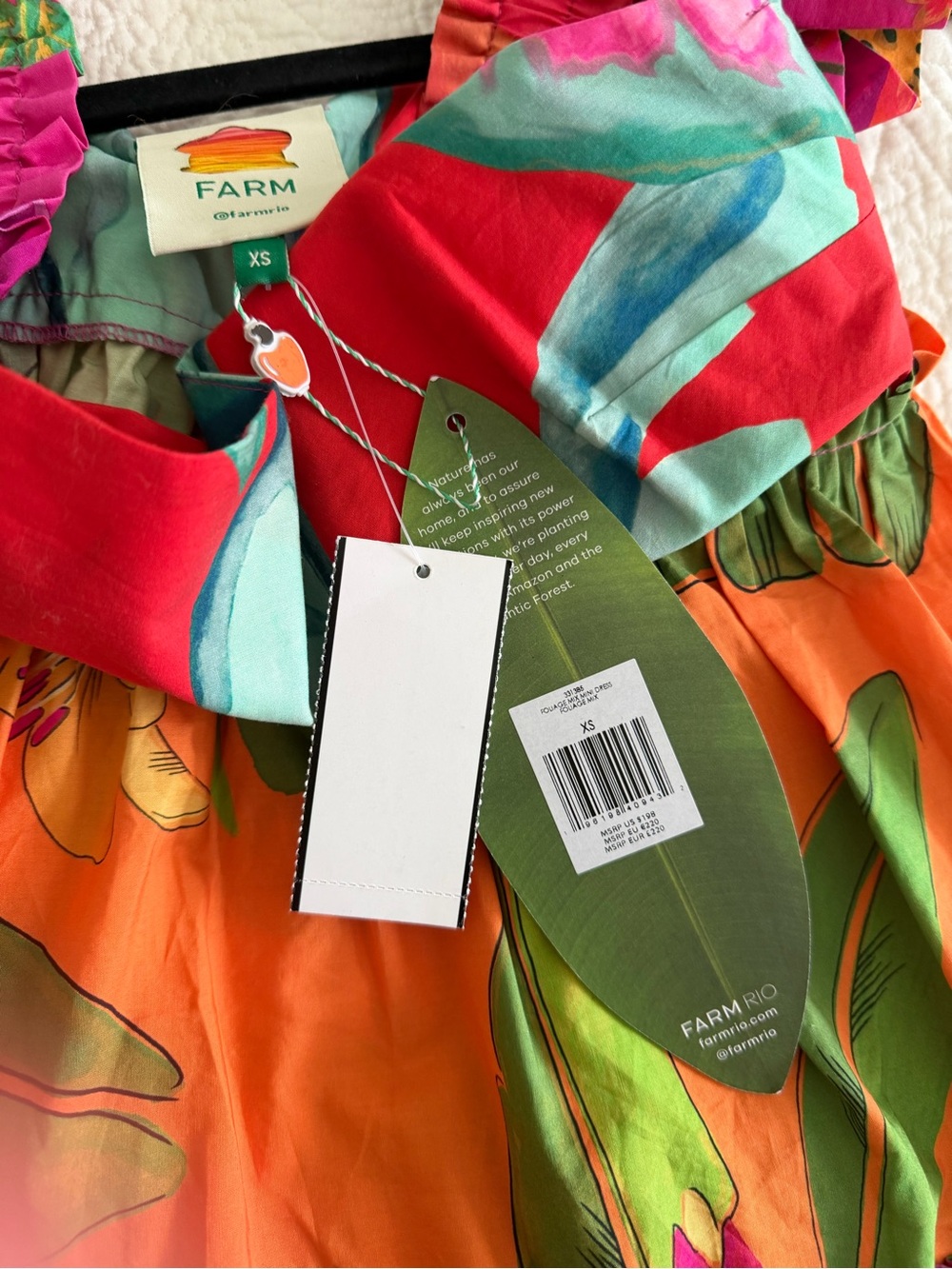FARM Rio Ruffle Mini Dress - Picture 8 of 8